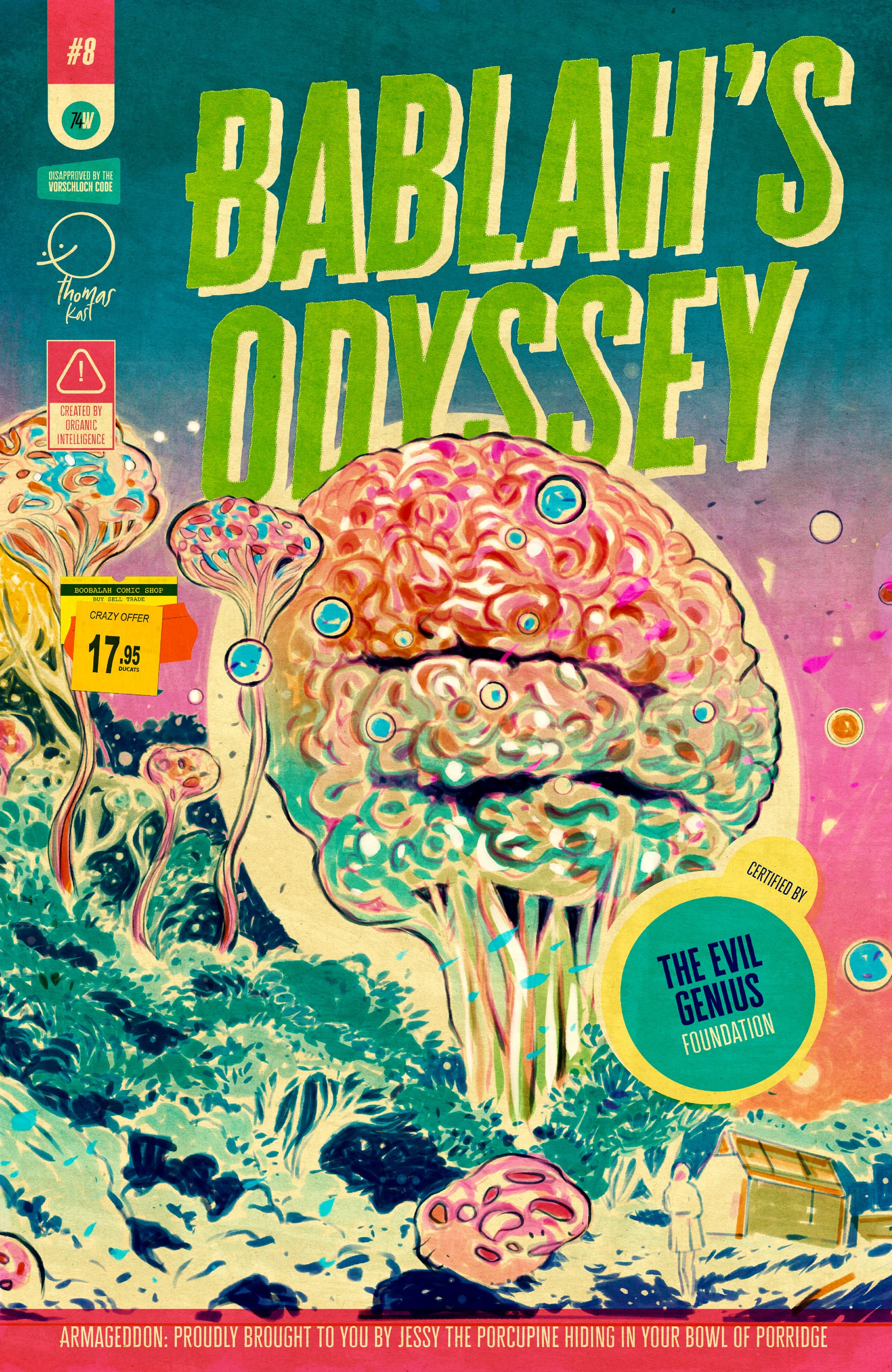 Cover design of <em>Bablah's Odyssey 07: Synthetic Reasoning</em>
