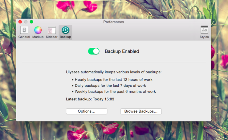 Writers, Relax – Automatic Backup Is Coming