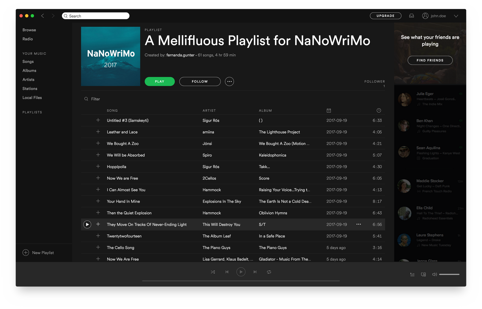 The Ultimate Mellifluous Playlist for NaNoWriMo