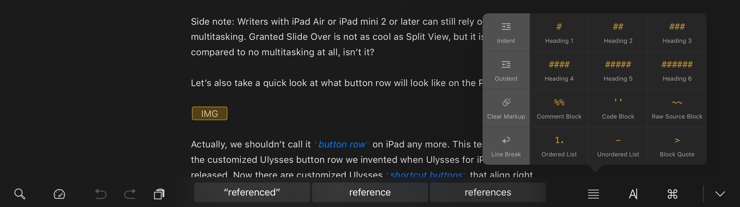 iPad Pro Button Row